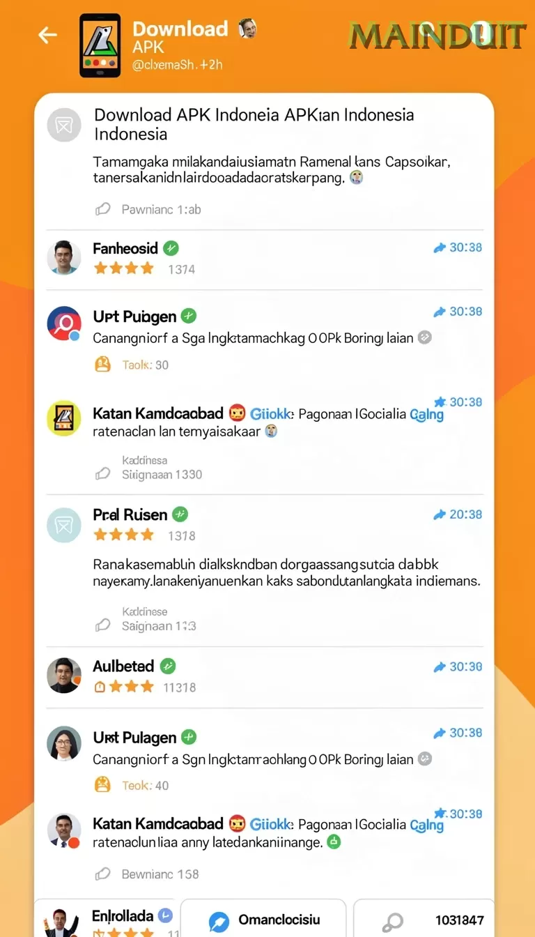 Galeri pratinjau visual mainduit build APK resmi terbaru